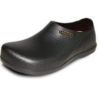 VANGELO Professional Men's Slip Resistant Nurse & Chef Shoe, Waterproof, Black Lime White Multicolor