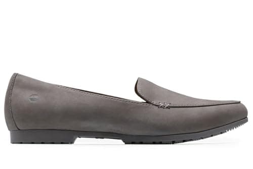 Womens Non-Slip Loren Flats, Black, Comfortable Work Shoes