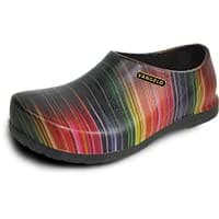 VANGELO Professional Men's Slip Resistant Nurse & Chef Shoe, Waterproof, Black Lime White Multicolor