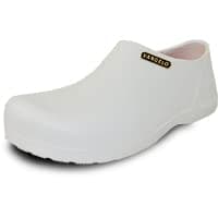 VANGELO Professional Men's Slip Resistant Nurse & Chef Shoe, Waterproof, Black Lime White Multicolor