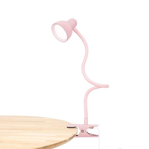 3 Color Modes Dimmable Reading Light for Bed with Gooseneck Clamp Desk Lamp