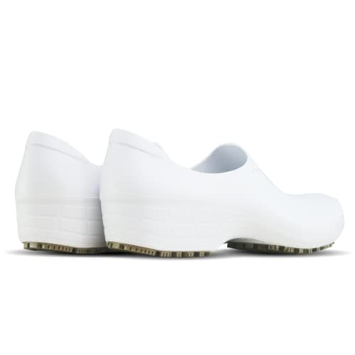 Waterproof Non Slip Nursing Shoes for Women - Chefs - Kitchen - Nurses - White Clogs for Work (Size 7)
