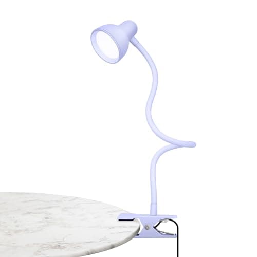 3 Color Modes Dimmable Reading Light for Bed with Gooseneck Clamp Desk Lamp
