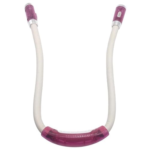 TECHMARKET LED Neck Reading Light, Adjustable Brightness, Flexible Arms, Perfect Bedtime Reading (Pink)