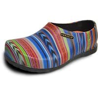 VANGELO Professional Men's Slip Resistant Nurse & Chef Shoe, Waterproof, Black Lime White Multicolor