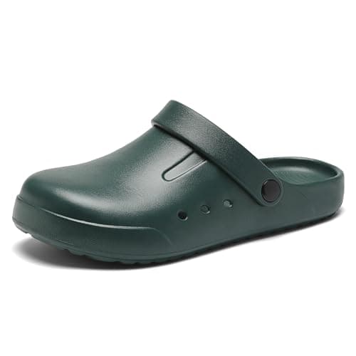 DAYUMKOU Lightweight Slip-On Clogs, Non-Slip for Men Women Work Nurses