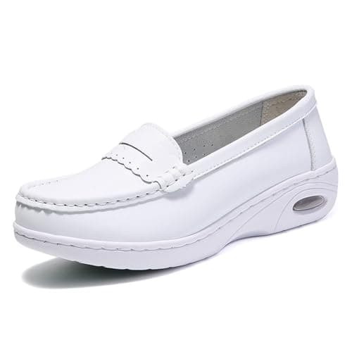 WCXTY Orthopedic Nursing Shoes for Women: Arch Support, Comfortable & Slip-Resistant, Breathable Work Shoes