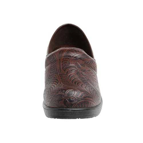 CUSHIONAIRE Women's Claire Slip-On Clog, Vegan Leather, Memory Foam Comfortheel