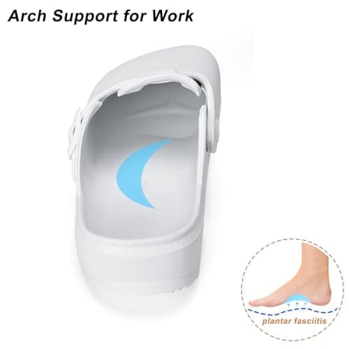 ZXT Arch Support Slip Resistant Orthopedic Shoes for Chef and NurseComfortable, Slip-On Sandals