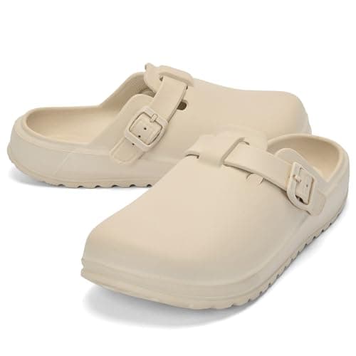 UPSOLO Women's Slip-On Nurses Clogs for Work and Garden