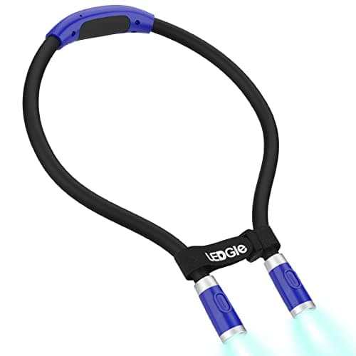 LED Neck Reading Light for Bedtime Reading (Black)