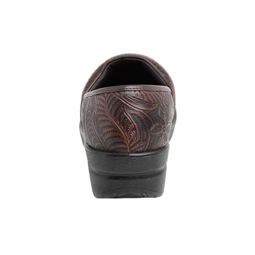 CUSHIONAIRE Women's Claire Slip-On Clog, Vegan Leather, Memory Foam Comfortheel