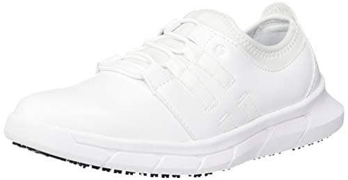 Crews LILA Karina Women's Lightweight Slip & Water Resistant Work Shoes - Black/White