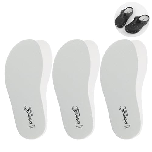 Ultra-Thin Crocs Insoles for Comfort, Gardening, Nursing, Chef, Waterproof Boots Size 7/EU40 Grey