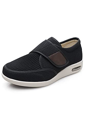 Men's Diabetes-Friendly Adjustable Sports Shoes with Anti-Slip Soles