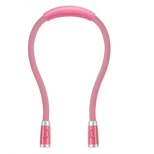 Rechargeable 4 LED Book Light, Bright Neck Hug Light for Reading in Bed