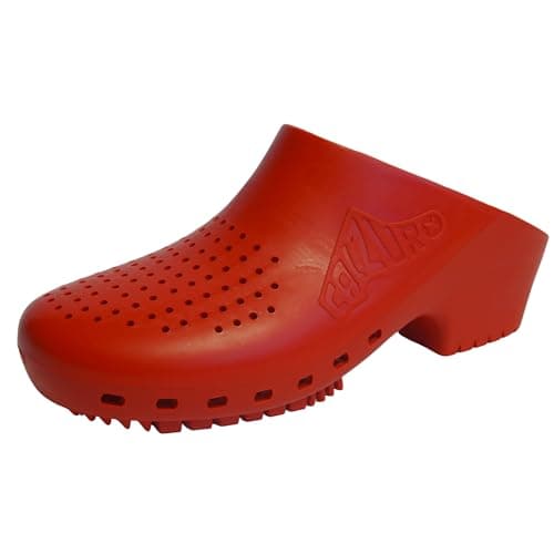CALZURO Classic Work Clogs with Holes - Non-Slip Autoclavable Kitchen and Nursing Shoes