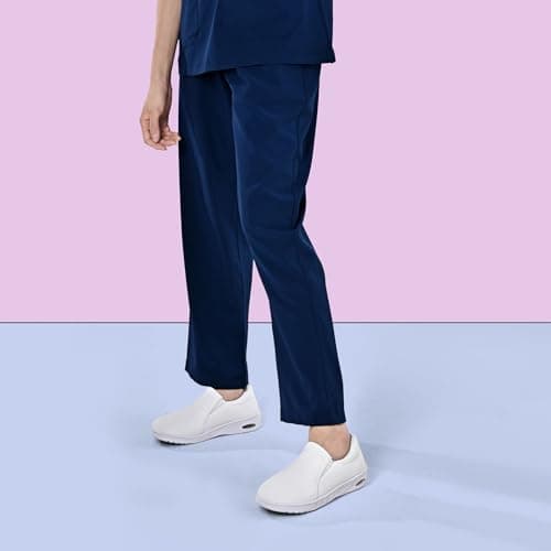 Women's Lightweight Comfortable Waterproof Slip-On Nurse Shoes for Work and Food Service