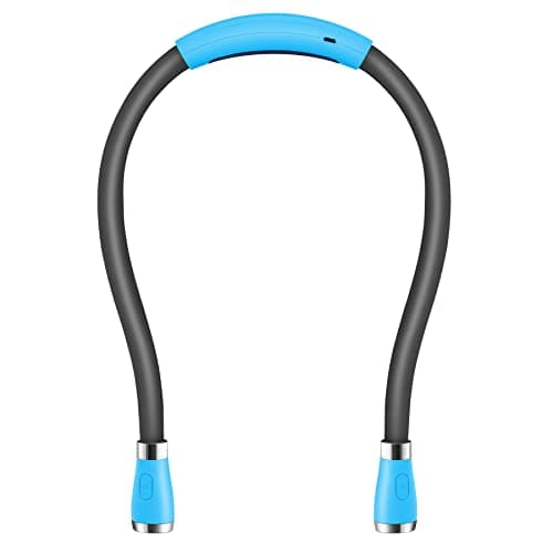 USB Rechargeable Bedside Reading Lamp, 4 LED, 4 Brightness Levels, Hands-Free for Night Jogging (Blue)