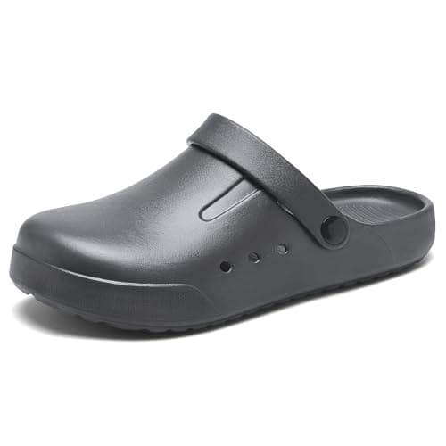 DAYUMKOU Lightweight Slip-On Clogs, Non-Slip for Men Women Work Nurses