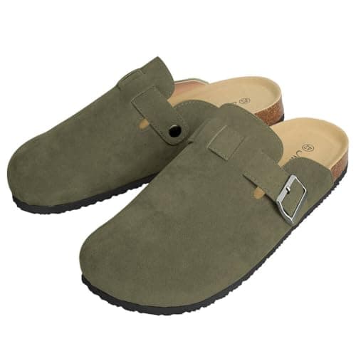 WINSEAD Unisex Potato Shoes Clog Suede Cork Footbed