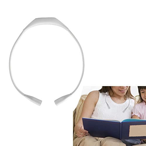 4 LED Black Neck Book Light, 2 Brightness Settings, USB Rechargeable for Reading in Bed