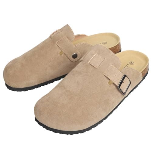 WINSEAD Unisex Potato Shoes Clog Suede Cork Footbed