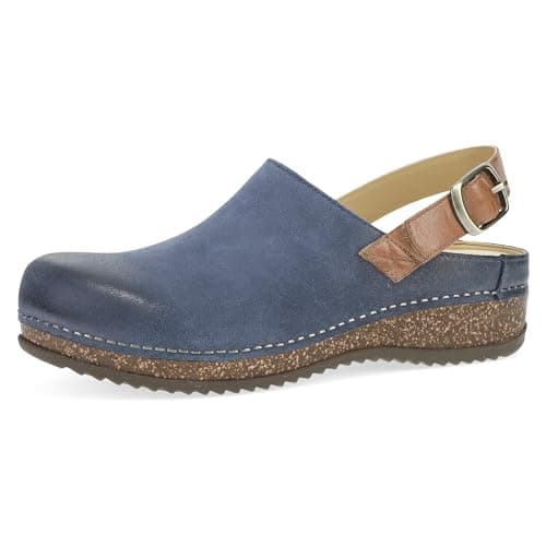 Dansko Women's Merrin Sling-Back Mules - Durable & Comfortable Cork/EVA Midsole