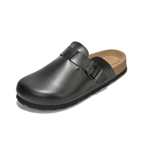 Project Cloud Women's Genuine Suede Footbed Memory Foam Arch Support Clog Slippers (Benton)