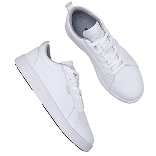 LMQLZHYC Non-Slip Work Shoes - Slip Resistant Chef and Nursing Shoes
