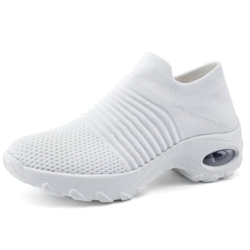 Non-Slip Arch Support Walking Shoes for Women | breathable Mesh Tennis Sneakers