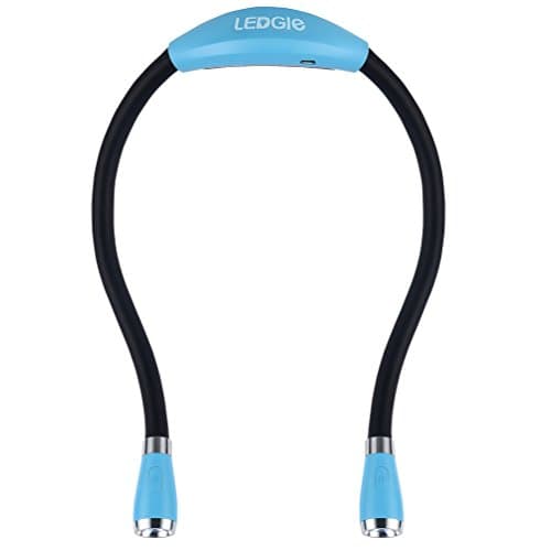 LED Neck Reading Light for Bedtime Reading (Black)