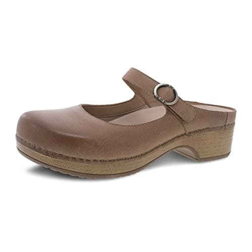 Dansko Bria Slip-On Mary Jane Mules for Women – Memory Foam, Arch Support, All-Day Comfort
