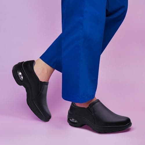 Women's Lightweight Slip Resistant Nursing Shoes for Food Service Comfort