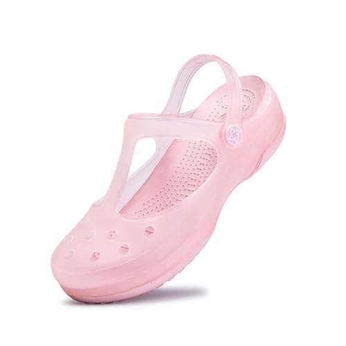 KELMALL Women's Non-Slip Classic Slip-On Platform Nursing Garden Mules Comfort Lightweight