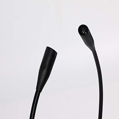 4 LED Black Neck Book Light, 2 Brightness Settings, USB Rechargeable for Reading in Bed
