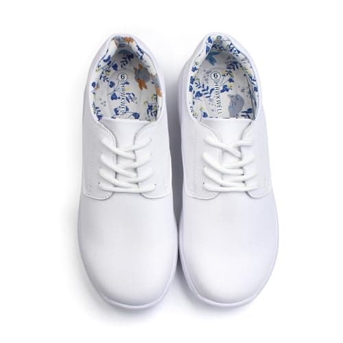 Hawkwell Women's Lightweight Slip Resistant Nursing Shoes Comfortable Lace-Up Work Shoes