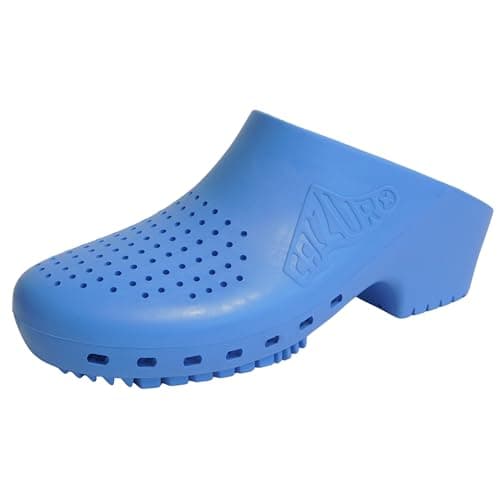 CALZURO Classic Work Clogs with Holes - Non-Slip Autoclavable Kitchen and Nursing Shoes