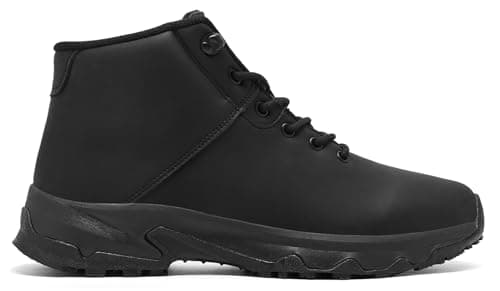 SHULOOK Men's Slip Resistant Non-Slip Work Boots Waterproof Casual Leather Ankle Boot