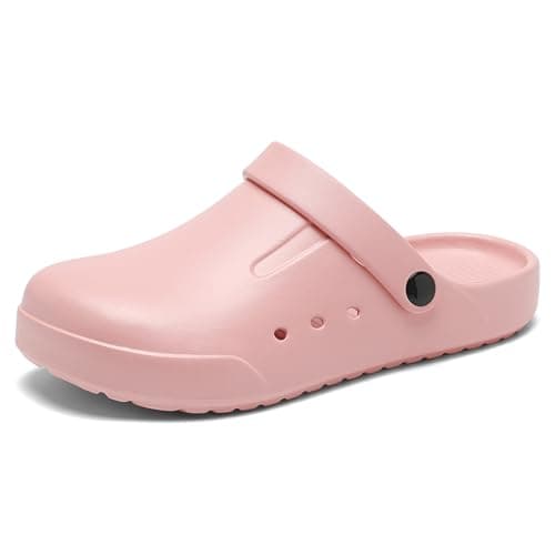 DAYUMKOU Lightweight Slip-On Clogs, Non-Slip for Men Women Work Nurses