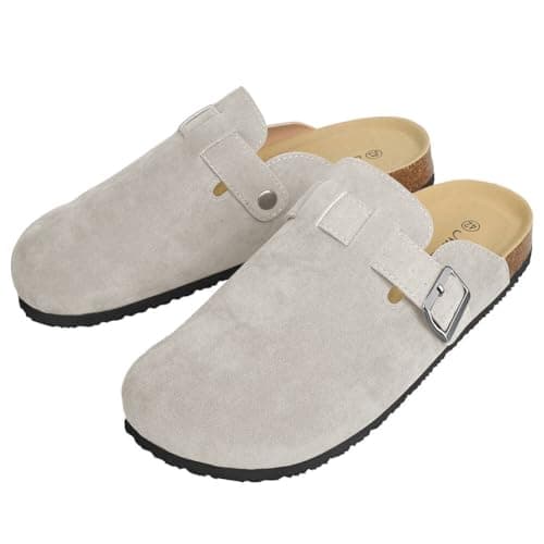 WINSEAD Unisex Potato Shoes Clog Suede Cork Footbed