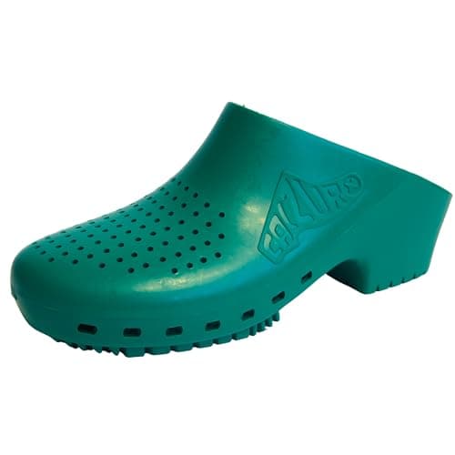 CALZURO Classic Work Clogs with Holes - Non-Slip Autoclavable Kitchen and Nursing Shoes