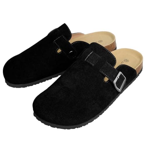 WINSEAD Unisex Potato Shoes Clog Suede Cork Footbed