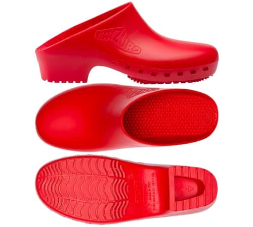 CALZURO Classic Unisex Nursing Clogs - Non-Slip Kitchen Shoes - Autoclavable Rubber Design