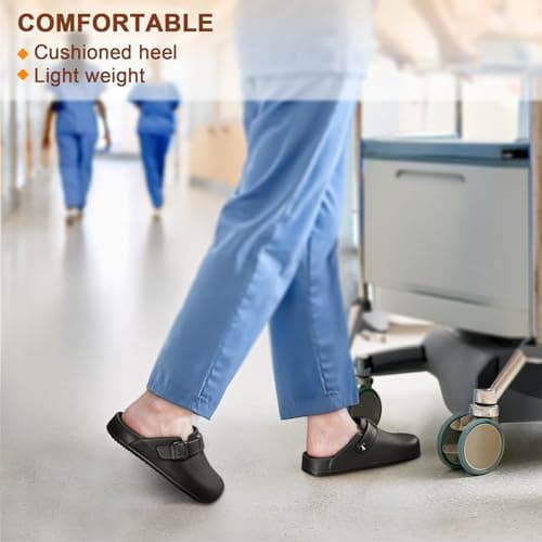 Bigant Mercy Mules for Women - Slip-On Nurse Shoes & Garden Work
