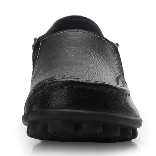 ANYUETE Women's Comfortable Leather Flat Loafers