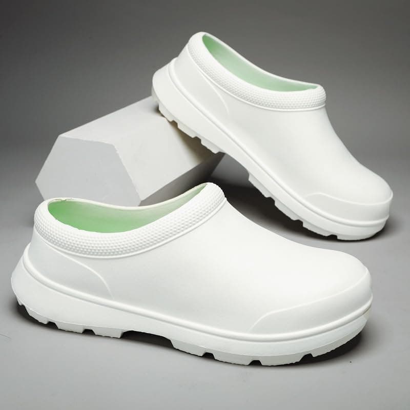 Hhhchpm Chef Shoes for Men - Non-Slip Oil-Resistant Waterproof Safety Work Shoes