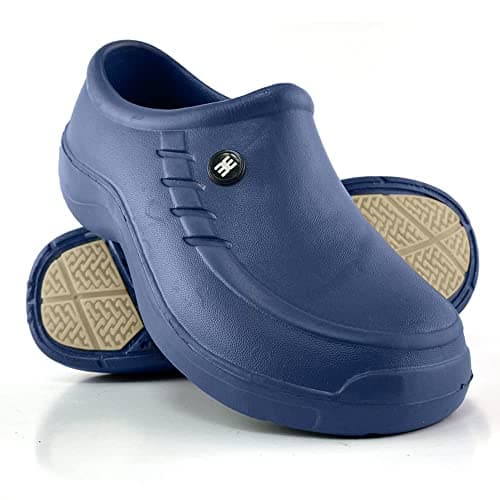 Evacol Non-Slip Men's Slip-On Work Clogs, Comfortable & Durable