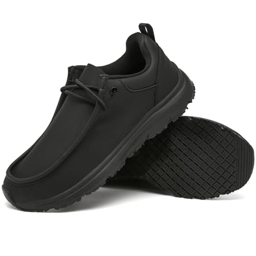 ulogu Non-Slip Waterproof Shoes | Oil Resistant Slip-On Work Loafers for Men & Women