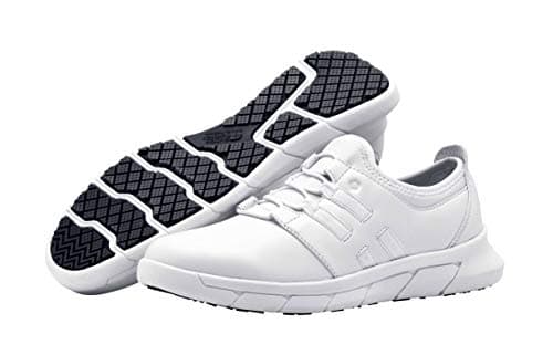 Crews LILA Karina Women's Lightweight Slip & Water Resistant Work Shoes - Black/White